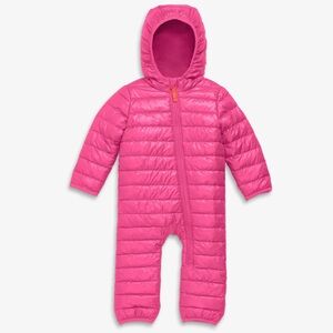 PRIMARY EUC/Like New Pink Light Weight Hooded Quilted Puffer Suit
